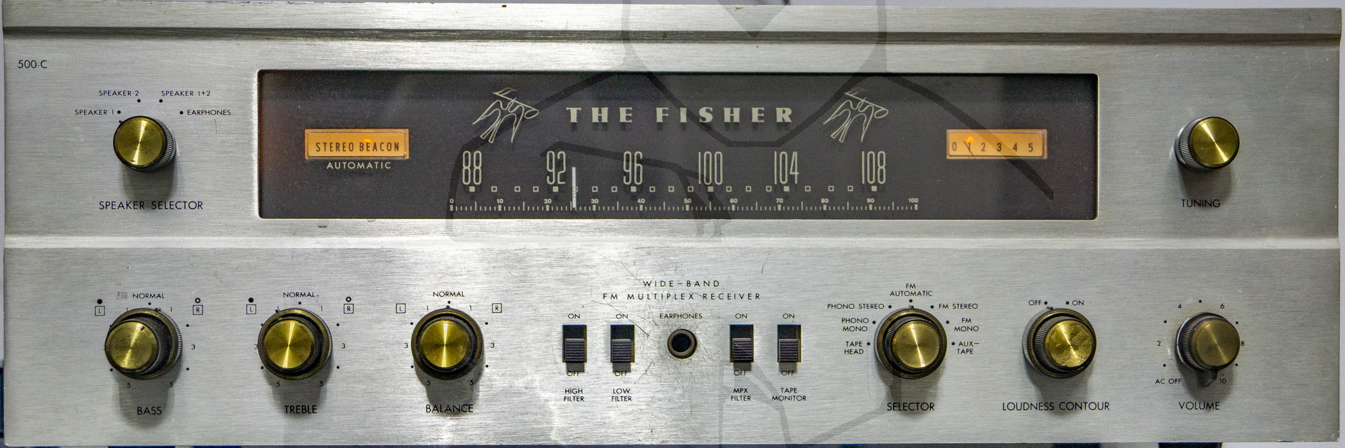 Fisher 500-C - Frontansicht in Betrieb